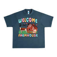 Midnight Navy welcome to our farmhouse Urban Heavy Tee - MaliasSmallBusiness