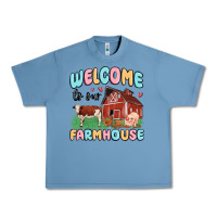 Pebble Blue welcome to our farmhouse Urban Heavy Tee - MaliasSmallBusiness