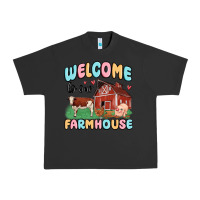 Pigment Black welcome to our farmhouse Urban Heavy Tee - MaliasSmallBusiness