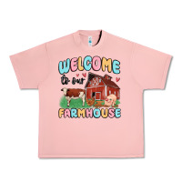Salmon welcome to our farmhouse Urban Heavy Tee - MaliasSmallBusiness