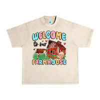 Sandshell welcome to our farmhouse Urban Heavy Tee - MaliasSmallBusiness