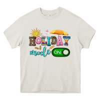 Cream holiday mode on Heavy Core Tee - AdoDesignShop