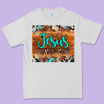 Jesus Loves You Premium Tee Designed By Jahusdesignshop