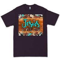 Plum jesus loves you Premium Tee - JahusDesignShop