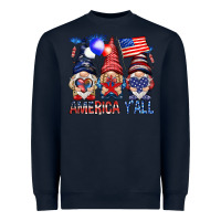 Navy America yall Heavyweight Sweatshirt - NancyCooperArtShop