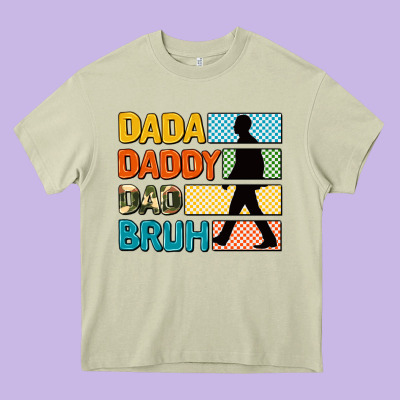 Dada Daddy Dad Bruh Heavy Core Tee Designed By Adodesignshop