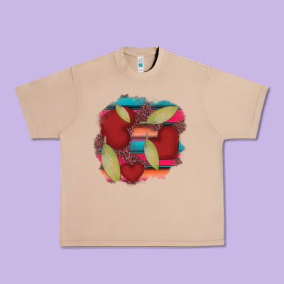 Heart And Serape Patches Urban Heavy Tee Designed By Adodesignshop