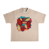 French Oak heart and serape patches Urban Heavy Tee - AdoDesignShop