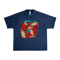Navy heart and serape patches Urban Heavy Tee - AdoDesignShop
