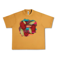 Peanut Butter heart and serape patches Urban Heavy Tee - AdoDesignShop