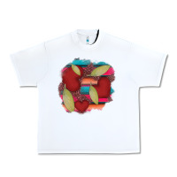 White heart and serape patches Urban Heavy Tee - AdoDesignShop