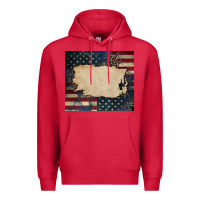 Cardinal American flag add your text Premium Hoodie - CowGirlArtShop