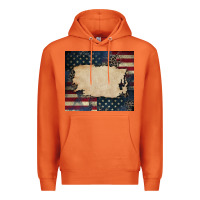 Carrot American flag add your text Premium Hoodie - CowGirlArtShop