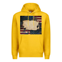 Lemon American flag add your text Premium Hoodie - CowGirlArtShop