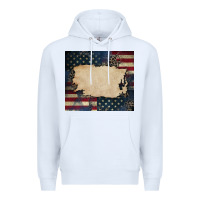 White American flag add your text Premium Hoodie - CowGirlArtShop