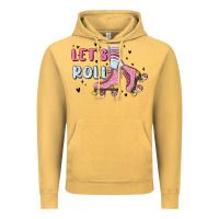 Vintage Mustard let's roll Vintage Hoodie - MaliasSmallBusiness
