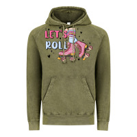 Vintage Olive let's roll Vintage Hoodie - MaliasSmallBusiness