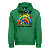 Emerald Autism rainbow Urban Hoodie - FaDigitalArtStudio