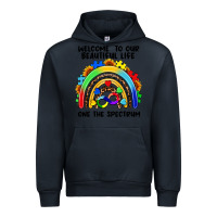 Navy Autism rainbow Urban Hoodie - FaDigitalArtStudio
