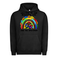 Pigment Black Autism rainbow Urban Hoodie - FaDigitalArtStudio
