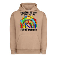 Pigment Burro Autism rainbow Urban Hoodie - FaDigitalArtStudio