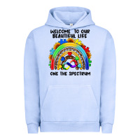 Pigment Grape Ice Autism rainbow Urban Hoodie - FaDigitalArtStudio