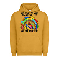 Pigment Peanut Butter Autism rainbow Urban Hoodie - FaDigitalArtStudio