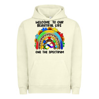 Pigment Pistachio Autism rainbow Urban Hoodie - FaDigitalArtStudio