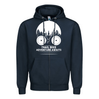 Navy Trail Bike Adventure Awaits Zipper Hoodie - Bettercallsaul