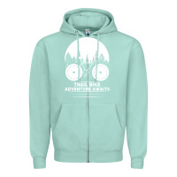 Seafoam Trail Bike Adventure Awaits Zipper Hoodie - Bettercallsaul