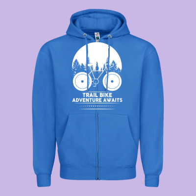 Trail Bike Adventure Awaits Zipper Hoodie Designed By Bettercallsaul