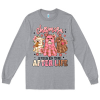Heather Grey chismosa even in the after life Long Sleeve Tee - MaliasSmallBusiness