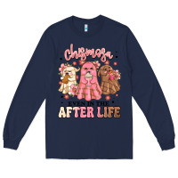 Navy chismosa even in the after life Long Sleeve Tee - MaliasSmallBusiness