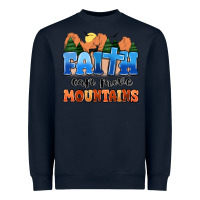 Navy faith can move mountains Heavyweight Sweatshirt - MaliasSmallBusiness