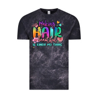Cloud Black making hair beautiful is kinda my thing Vintage Tee - MaliasSmallBusiness
