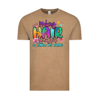 Vintage Coffee making hair beautiful is kinda my thing Vintage Tee - MaliasSmallBusiness