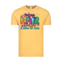 Vintage Mustard making hair beautiful is kinda my thing Vintage Tee - MaliasSmallBusiness