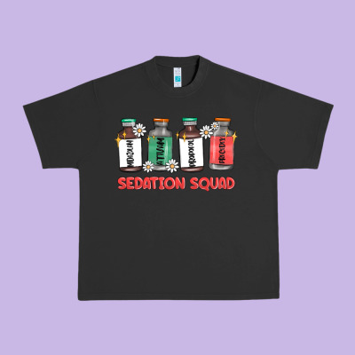 Sedation Squad Urban Heavy Tee Designed By Maliassmallbusiness