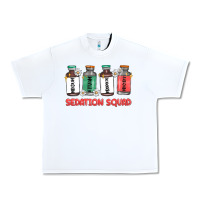 White sedation squad Urban Heavy Tee - MaliasSmallBusiness