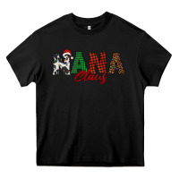 Black nana claus Heavy Core Tee - BarkalooDesign