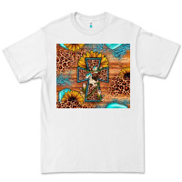 White leopard cross sunflower Premium Tee - JahusDesignShop