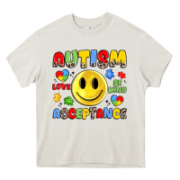 Cream autism acceptance Heavy Core Tee - JahusDesignShop