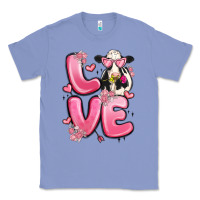 Colony Blue love cow valentine's day Classic Tee - MaliasSmallBusiness