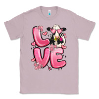 Lilac love cow valentine's day Classic Tee - MaliasSmallBusiness