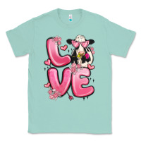 Seafoam love cow valentine's day Classic Tee - MaliasSmallBusiness