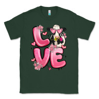 Sports Green love cow valentine's day Classic Tee - MaliasSmallBusiness