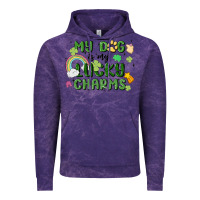 Cloud Purple my dog is my lucky charms Vintage Hoodie - MaliasSmallBusiness