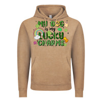 Vintage Coffee my dog is my lucky charms Vintage Hoodie - MaliasSmallBusiness