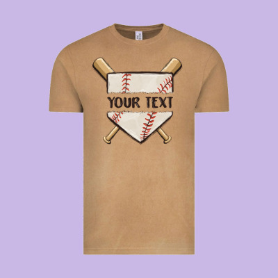 Preview Custom Baseball Vintage Tee Designed By Maliassmallbusiness