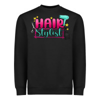Black hair stylist Heavyweight Sweatshirt - MaliasSmallBusiness